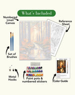 Sunlit Forest Paint by Numbers Kit
