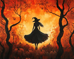 Pumpkin Witch Paint By Numbers Kit