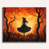 Pumpkin Witch Paint By Numbers Kit