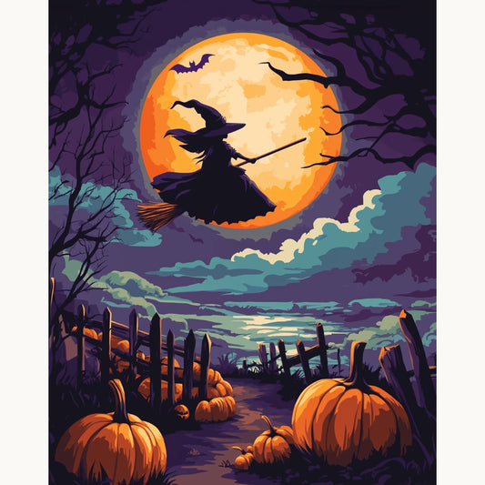 Moonlight Witch Paint by Numbers Kit