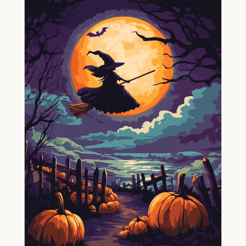 Moonlight Witch Paint by Numbers Kit