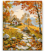 Autumn Cottage Retreat Paint By Numbers Kit