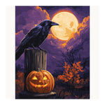 Raven Moon Watcher Paint by Numbers