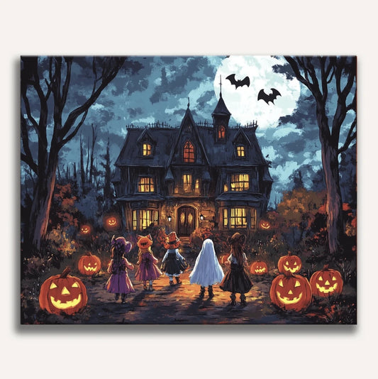 Halloween Night Paint By Numbers Kit