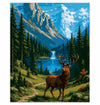 Mountain Elk Landscape by Numbers Kit