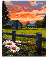 Sunset Cabin Paint by Numbers Kit