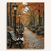 Autumn Park Path Paint by Numbers Kit