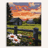 Sunset Cabin Paint by Numbers Kit