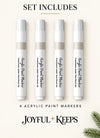 White Acrylic Paint Pen Set