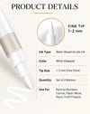 White Acrylic Paint Pen Set