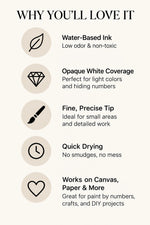White Acrylic Paint Pen Set