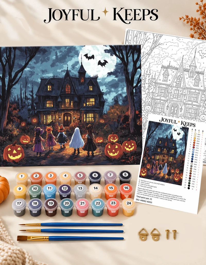 Halloween Night Paint By Numbers Kit