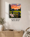 Sunset Cabin Paint by Numbers Kit