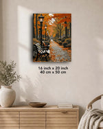 Autumn Park Path Paint by Numbers Kit