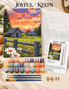 Sunset Cabin Paint by Numbers Kit