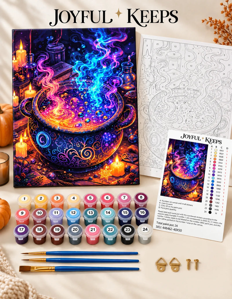 Wicked Cauldron Paint by Numbers Kit