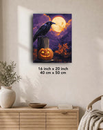 Raven Moon Watcher Paint by Numbers
