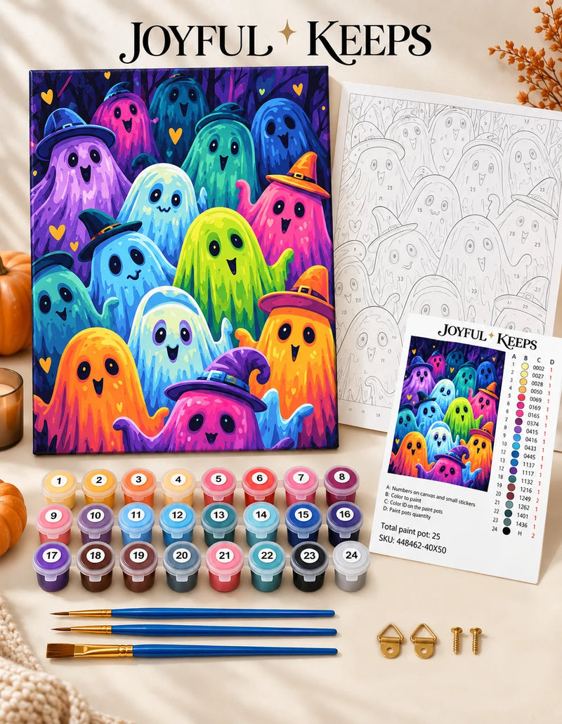 Ghost Party Paint by Numbers Kit