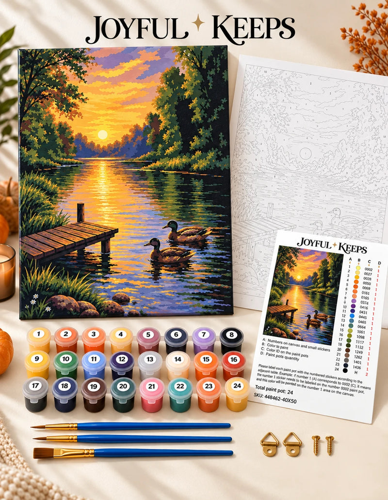 Morning Ducks Paint By Numbers Kit