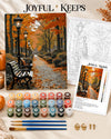 Autumn Park Path Paint by Numbers Kit