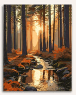 Sunlit Forest Paint by Numbers Kit