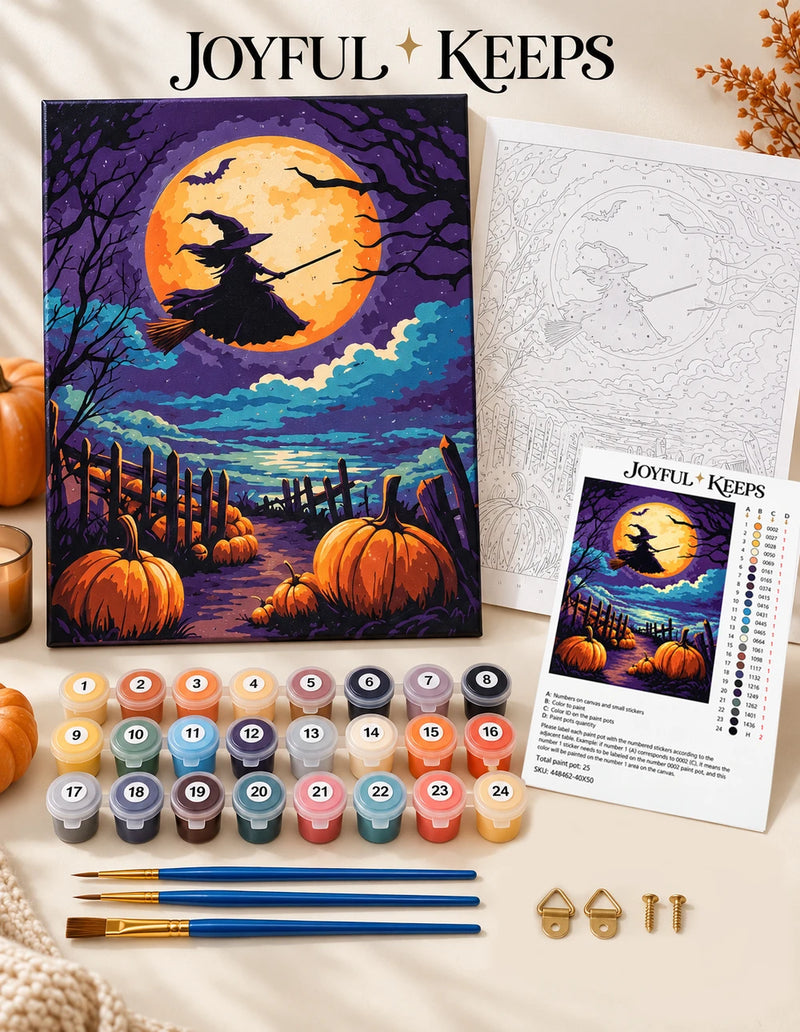 Moonlight Witch Paint by Numbers Kit