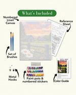 Sunset Cabin Paint by Numbers Kit