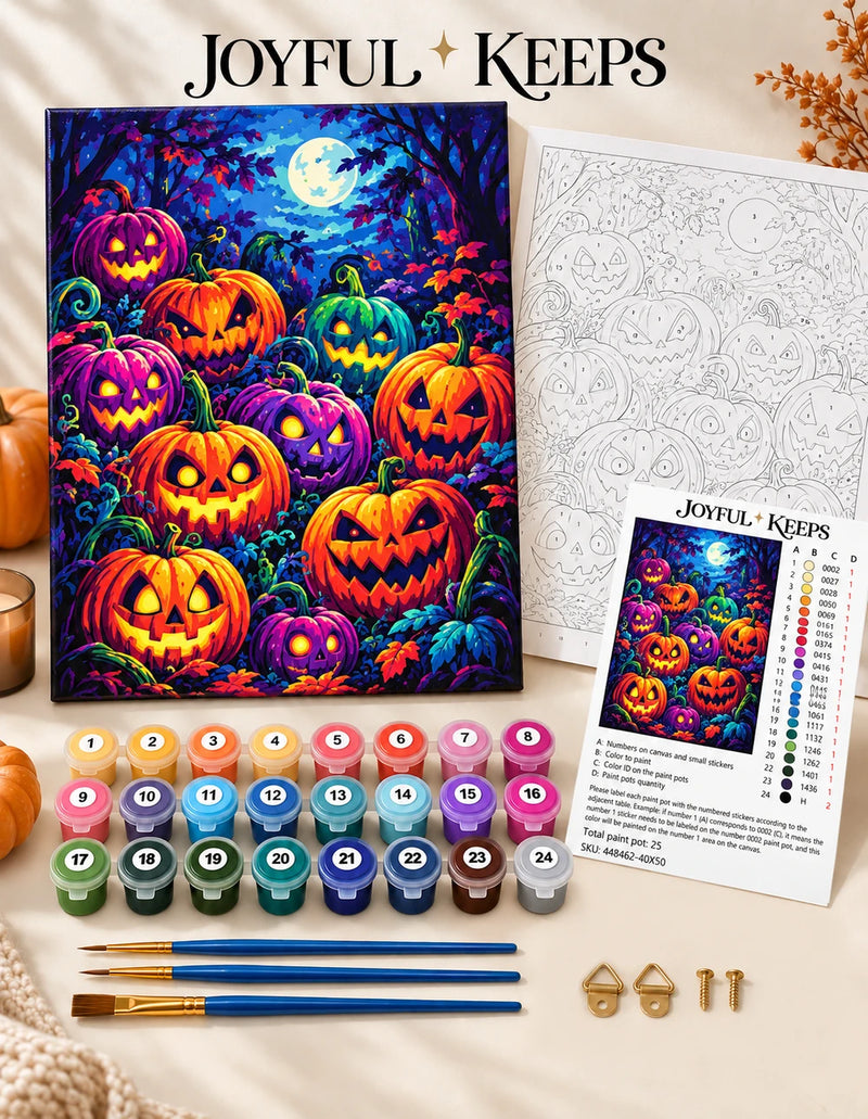 Pumpkin Party Paint by Numbers Kit