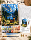 Mountain Elk Landscape by Numbers Kit